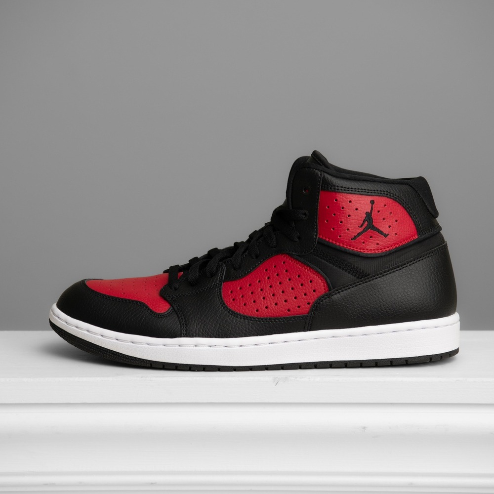 Air Jordan Access BRED Jumpman sneaker Sz 13 Urban Streetwear Black Red Jordans